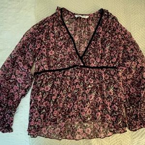 Flowy, floral Zara blouse, small
